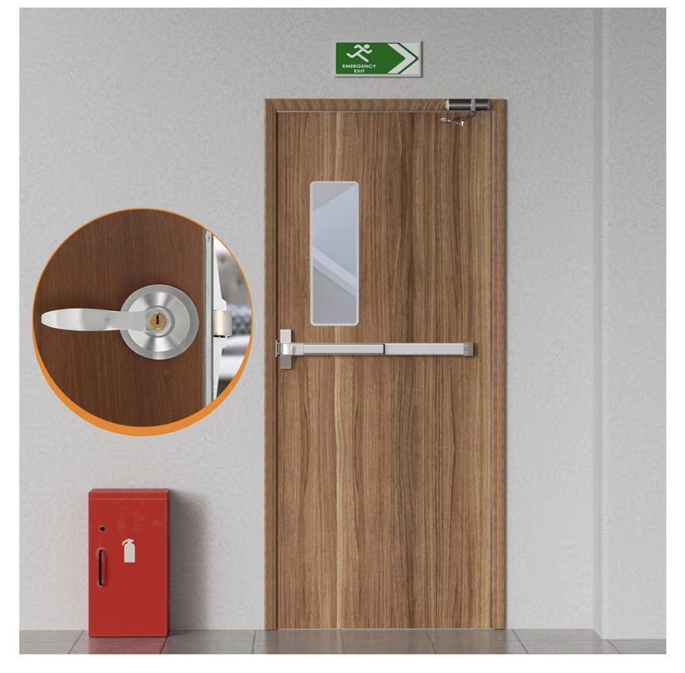 BEAMNOVA 27.5 in Commercial Door Push Bar Panic Exit Device with Exterior Lever