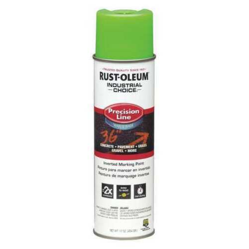 RUST-OLEUM 1834838 Safety Green Marking 17-Ounce Spray (lot of 10 cans)