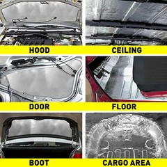 315″x17″ Automotive Sound Deadening Insulation Heat Barrier Noise Proof Deadener