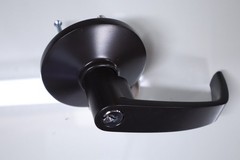 Tell Manufacturing CTL881 Keyed Entry Lever Trim for Exit Device/Panic Bar Black