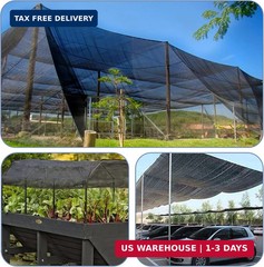 LOVE STORY 10x20FT 55% Black Shade Cloth Sun Shade Net UV Resistant Mesh Tarp Pl