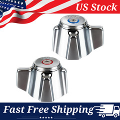 Commercial Faucet Handle Replacement Kit – 2-Pack Fits 0.43″ Stem Holes