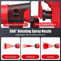 Tengxcel Paint Sprayer For Milwaukee 18V Battery – 600W Hvlp Spray Gun