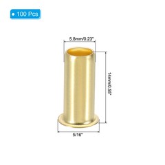100Pack 5/16″ Brass Compression Fittings Compression Insert Tube Fitting
