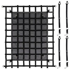 mychoiii Cargo Net for Pickup Truck Bed – 4.8′ x 6′ Heavy Duty Truck Bed Net,