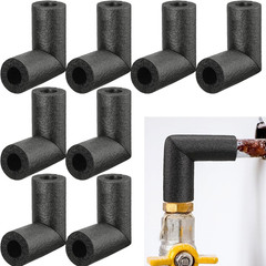 8 Pack 1 Inch Pipe Insulation Foam Tube Elbow Insulation Tubing Elbows Water Fre