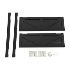 Dual Partition Door, Partition Door, Porch Entrance Door 90x70x3.5cm Black