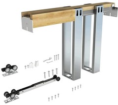 JUBEST 36″x 80″ Pocket Door Frame Kit with 220LBS Soft Close Mechanism and Ga…