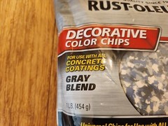 Rust-Oleum 1 (pound bag) Gray Color Chip Concrete Garage Floor Coating Rustoleum