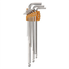 Vessel Tools Ball Point Hex L-Key Wrench (Long Type) 9PC. Set No.8309BP-LU 8309