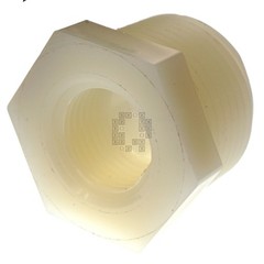 Anderson Metals 53610-1206 Nylon 3/8″ Female NPT x 3/4″ Male NPT Hex Bushing