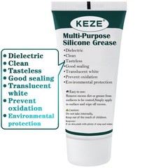 KEZE Waterproof Food Grade Silicone Lubricant 1 Pack (1oz), Grease
