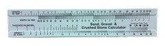 Sand, Gravel & Crushed Stone Calculator Slide Ruler Made In USA!!!