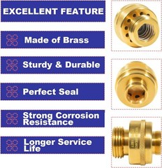 34HF-BR Vacuum Breaker Brass Replace for Woodford Model 24 43 44 45 46 74 75 &84