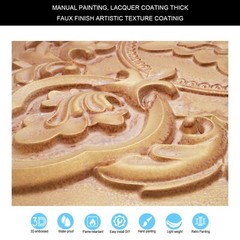 Embellished ceiling tiles Suspended Wall Panels PL30 Vintage brown gold 10pcs