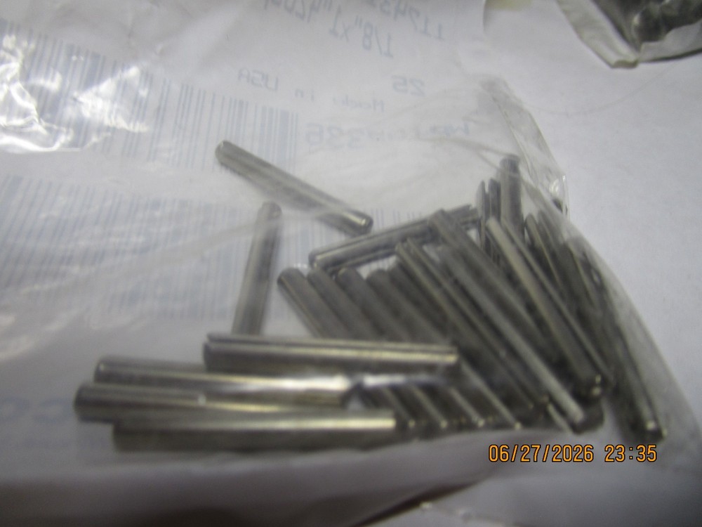 1/8″ x 1″ 420 Stainless Steel Slotted Spring Pin QTY 25