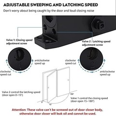 MARIE Automatic Door Closer Commercial Grade 2 Spring Heavy Duty Fireproof Ad…