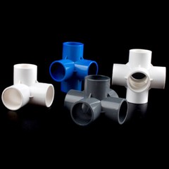 Blue/Grey/White PVC Cubic 4/5/6-Way Fitting Coupling Pipe Fitting Dia 20mm~50mm