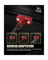 Bed Rail Cleats, Aluminum, Fit For Tacoma Tundra Gladiator, Set of 4, Red