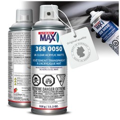 1K Acrylic Matte Clear Coat Spray Paint 11.3 oz Fast Drying For Cars And Metal