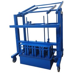 Manual Hollow Brick Press 4 Bricks/Cycle H1 Cavity Concrete Block Making Machine