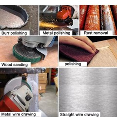4-1/2″ Nylon Flap Discs 11PCS 180 320 Grit Angle Grinder Cleaning