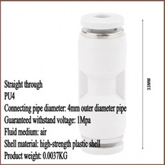 4-16mm Vertical T/Y-type Three-way Pneumatic Connector Pneumatic Quick Connector