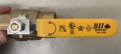(Carton of 6) Boshart 0827-10 Brass Ball Valve Full Port 600 CWP 1″ FPT