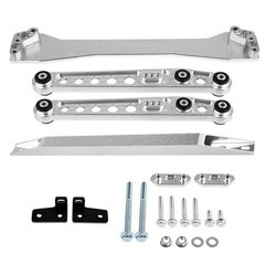 Rear Control Arm Suspension Kit for 1996-2000 Civic DX EX Si 1.6L Silver