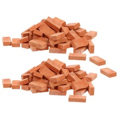 100 Pcs Mini Bricks Clay Models for Miniature Dollhouse and Craft Projects