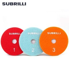 Dry/Wet 3 Step Diamond Polishing Pads 4 Inch for Granite Marble Quartz Concrete