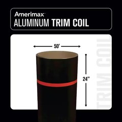 24 in x 50 ft Black over Bronze Aluminum Trim Coil Siding Flashing 691243533