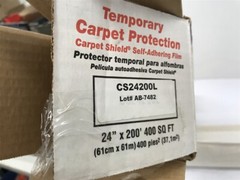 Temporary Carpet Shields Protection Self-Adhering Film CS24200L 24″x200’400SqFt