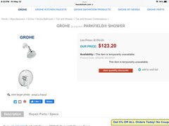 Grohe 35 039 000 Park￼field Pressure￼ Balanced Shower with Valve Trim,
