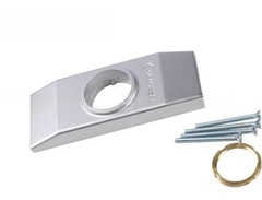 Kawneer Clear Anodized Mounting Plate – Commercial Storefront Door Cylinder Lock