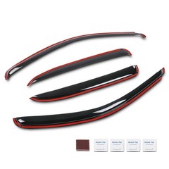 In-Channel Smoke Window Deflectors 4pc for 00-06 Tahoe Yukon 02-06 Escalade
