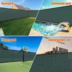 AYOHA 3′ x 16′ Privacy Fence Screen Fabric Mesh Shade Net Cover, Heavy Duty 1…