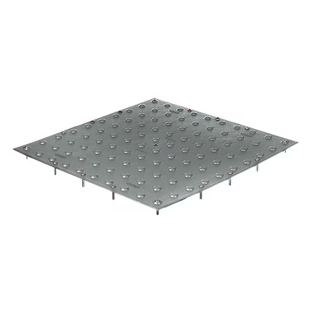 Tuftile Tt2436-Um-Gry-1 Detectable Warning Tile Polymer Gray, 36 In W X 24 In