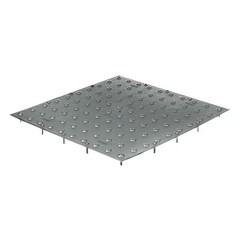 Tuftile Tt2436-Um-Gry-1 Detectable Warning Tile Polymer Gray, 36 In W X 24 In