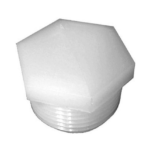 Anderson Metals 53621-04 Nylon Hex Head Pipe Plug, 1/4 In. MPT – Quantity 10