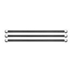 3 Pcs Modern Cross Arm Ladder Rest For Outdoor Lamp Posts And Poles Black