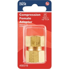 Do it 5/8 In. x 1/2 In. Brass Union Compression Adapter 458310 SIM Supply, Inc.