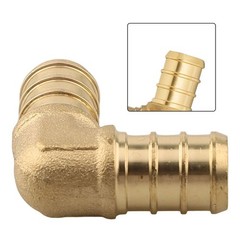 5pcs 1″ PEX Brass Elbow 90 Degree Fittings for Water Pipes and Hei