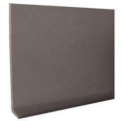 Roppe 2-1/2 In. x 4 Ft. Dark Gray Vinyl Dryback Wall Cove Base Pack of 16 Roppe