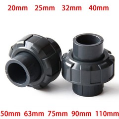 Demountable Union Couplings Solvent Weld Pond Pipe Fitting Pump/UV Fish 20-110mm