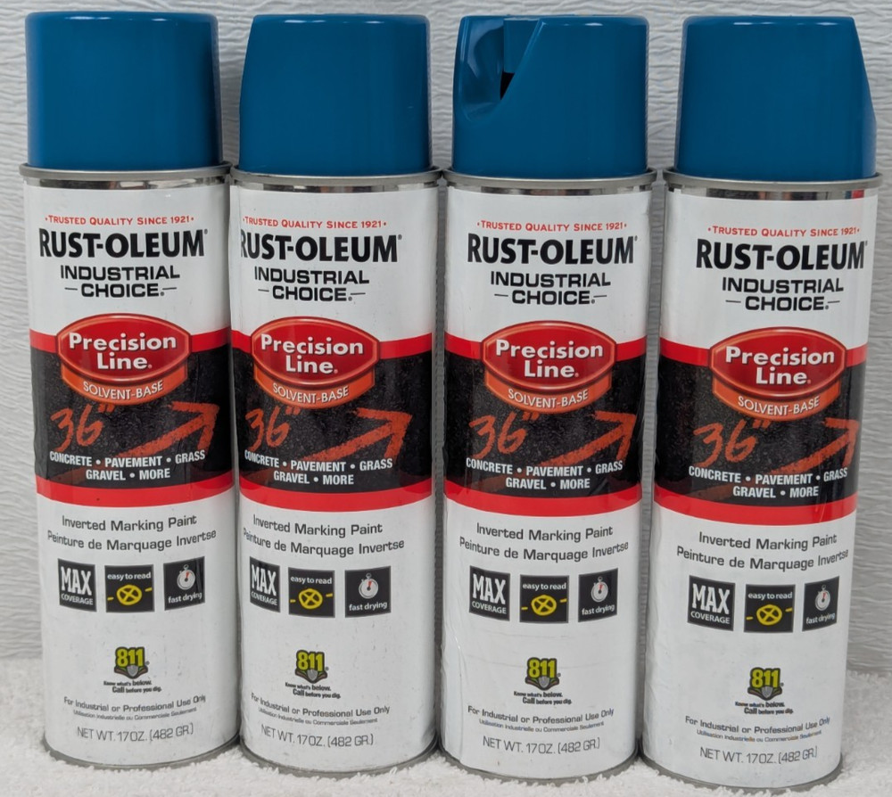 Rust-Oleum – 203022V – Precision Line Marking Paint – Blue – 20 Oz – 4 Pack