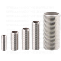 Threaded Hollow Tube Nipple Stainless Barrel Running Nipple Threaded Rod Fitting