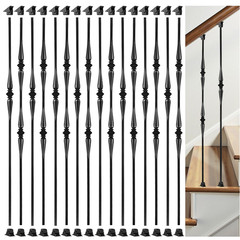 Aaqq Decor 16 Pack Stair Balusters Hollow Double And Single Spoon Stair