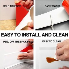 Oak Wall Molding Trim 3 Inch x 10 Feet, Wall Base Baseboard Molding Trim Flex…