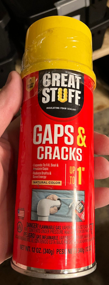 Great Stuff Gaps & Cracks Expanding Foam Sealant Insulation 12 oz Spray NEW